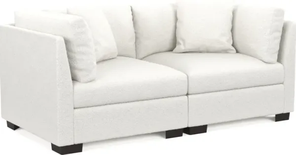 Beckham Hybrid Comfort 2-Piece Sofa - Bloke Snow