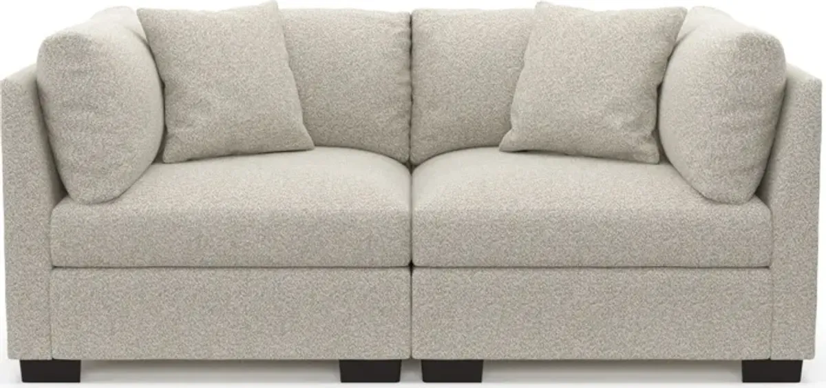 Beckham Hybrid Comfort 2-Piece Sofa - Muse Stone