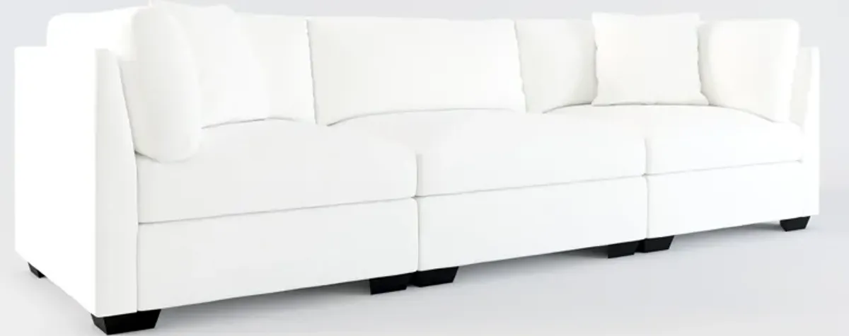 Beckham Hybrid Comfort 3-Piece Sofa - Contessa Vanilla