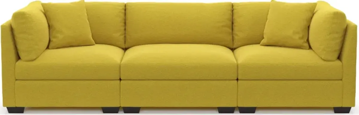 Beckham Hybrid Comfort 3-Piece Sofa - Bloke Goldenrod