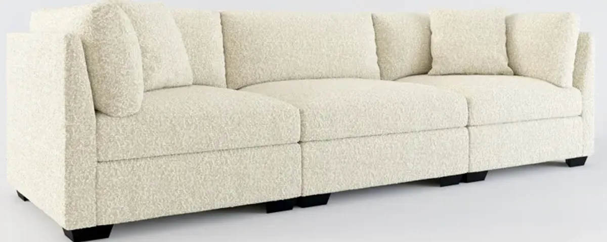 Beckham Hybrid Comfort 3-Piece Sofa - Bloke Cotton