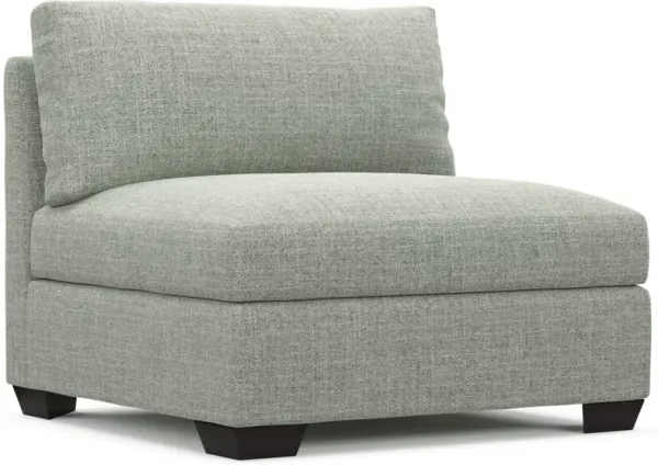 Beckham Foam Comfort Armless Chair - Broderick Sea Glass