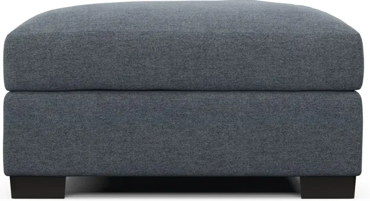 Beckham Foam Comfort Ottoman - Bridger Navy