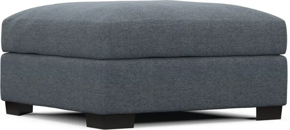 Beckham Foam Comfort Ottoman - Bridger Navy