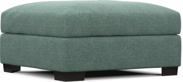Beckham Foam Comfort Ottoman - Bridger Jade