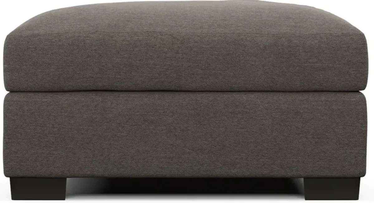 Beckham Foam Comfort Ottoman - Presidio Steel