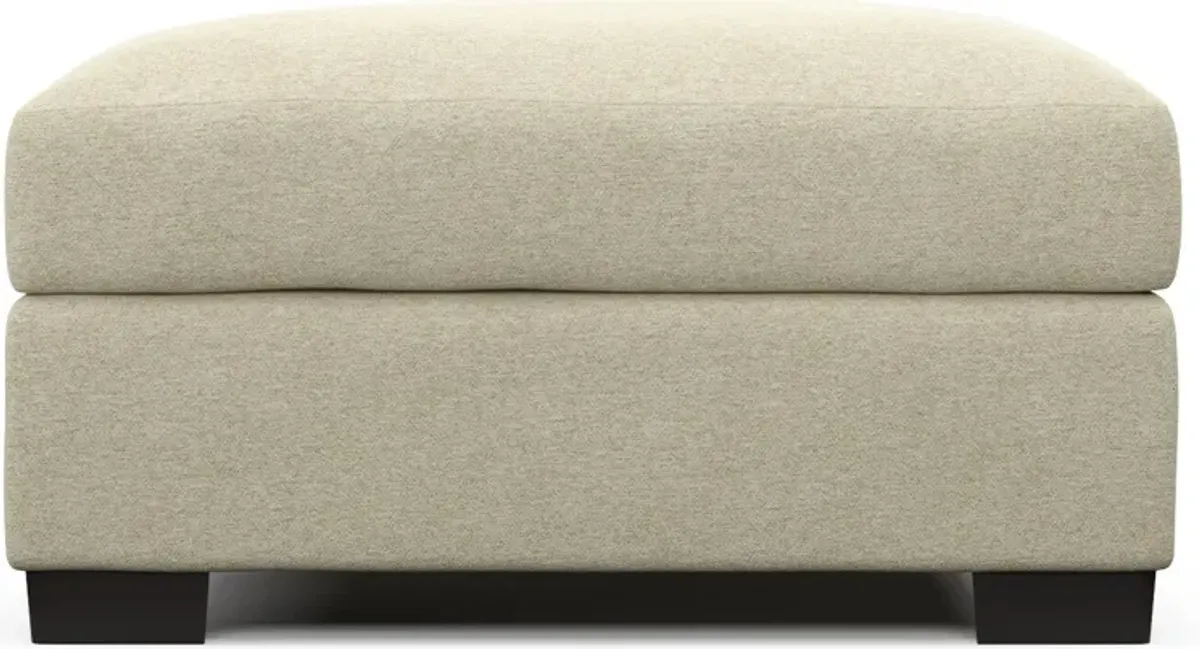Beckham Hybrid Comfort Ottoman - Bridger Shell