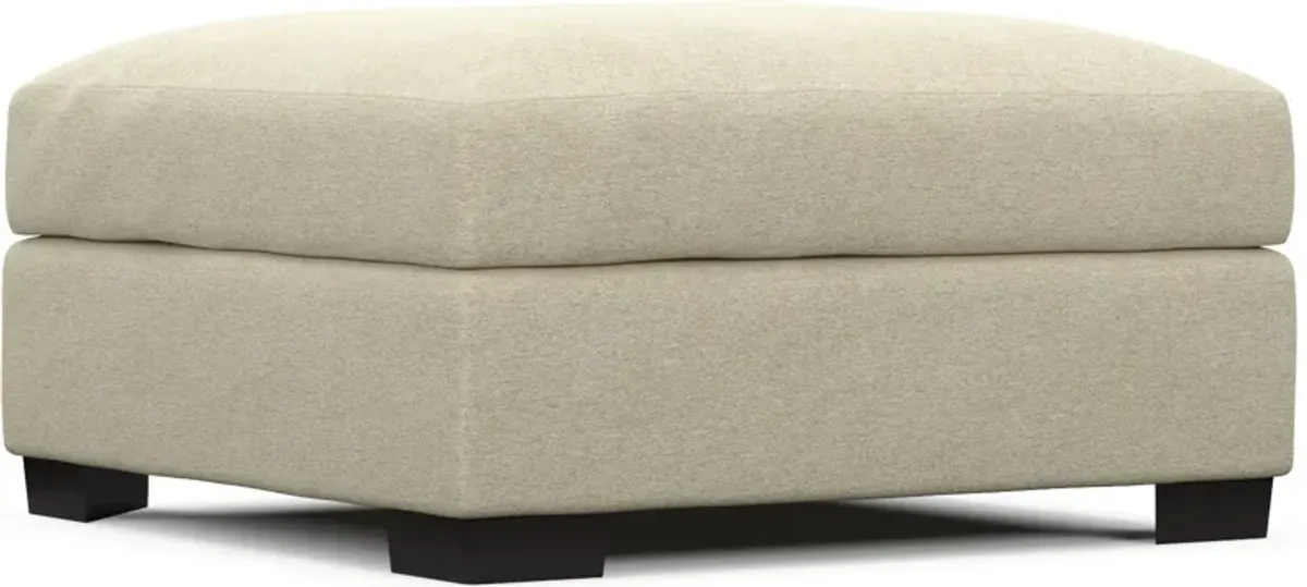 Beckham Hybrid Comfort Ottoman - Bridger Shell
