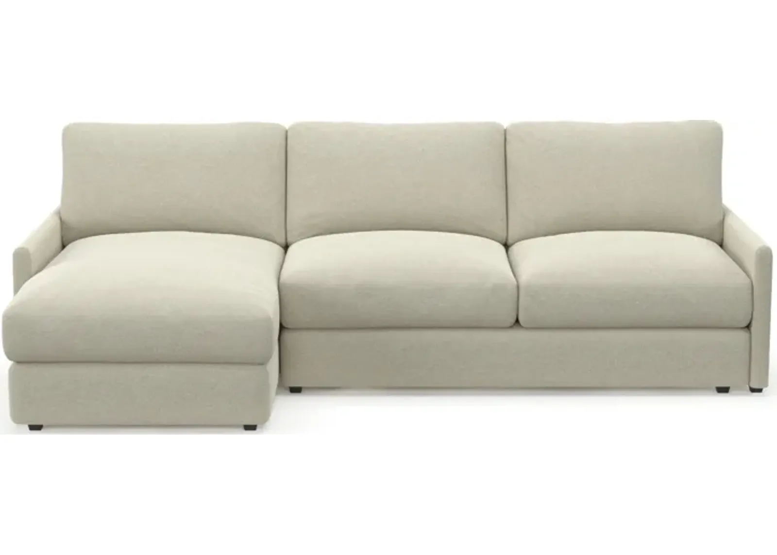 Jasper Foam Comfort Eco Performance 2-Piece Sectional - Liv Dove