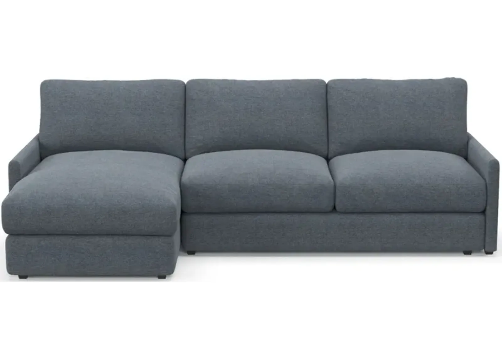 Jasper Hybrid Comfort Eco Performance 2-Piece Sectional - Bridger Navy