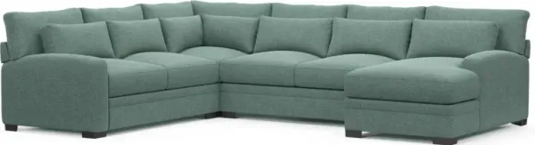 Boston Foam Comfort Sectional - Bridger Jade