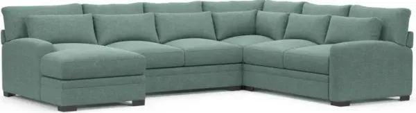 Boston Foam Comfort Sectional - Bridger Jade