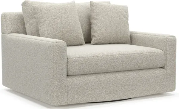 Cade Foam Comfort Accent Swivel Chair - Muse Stone