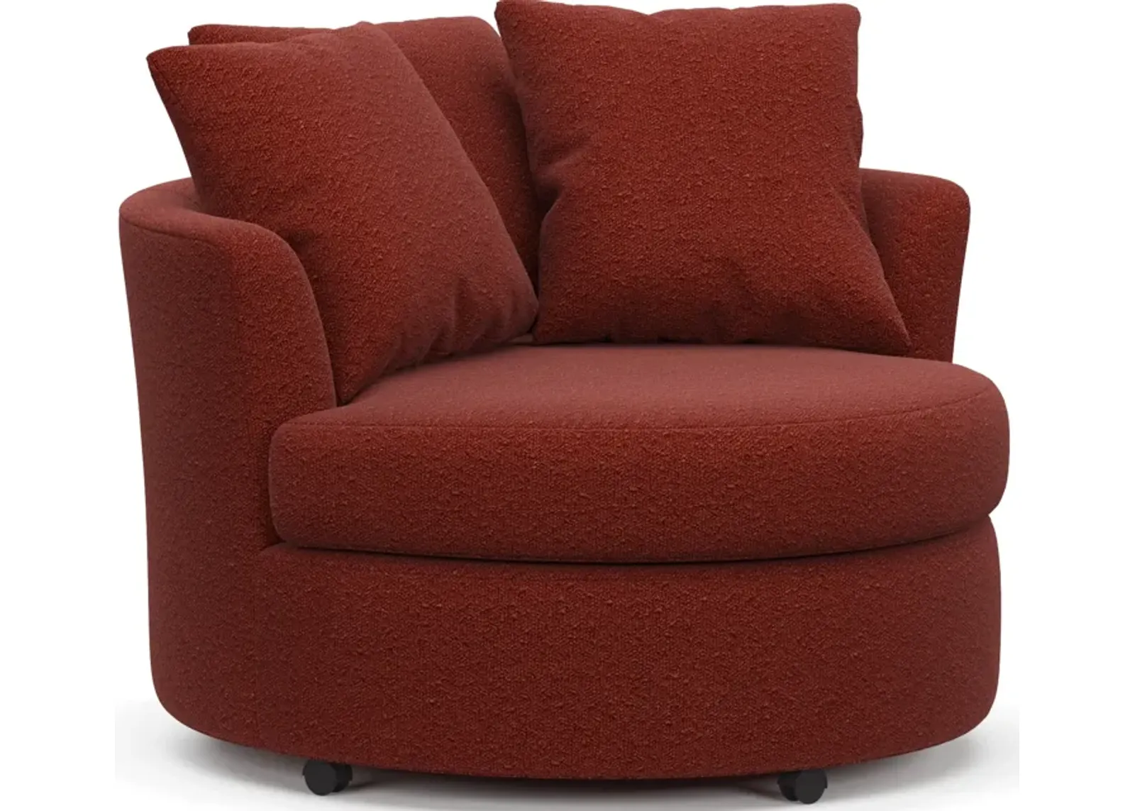 Orren Swivel Accent Chair - Bloke Brick