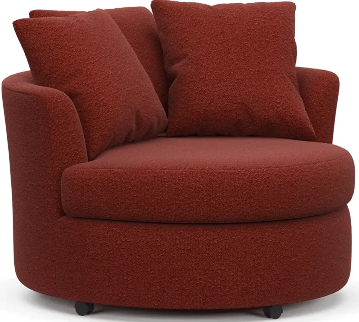 Orren Swivel Accent Chair - Bloke Brick