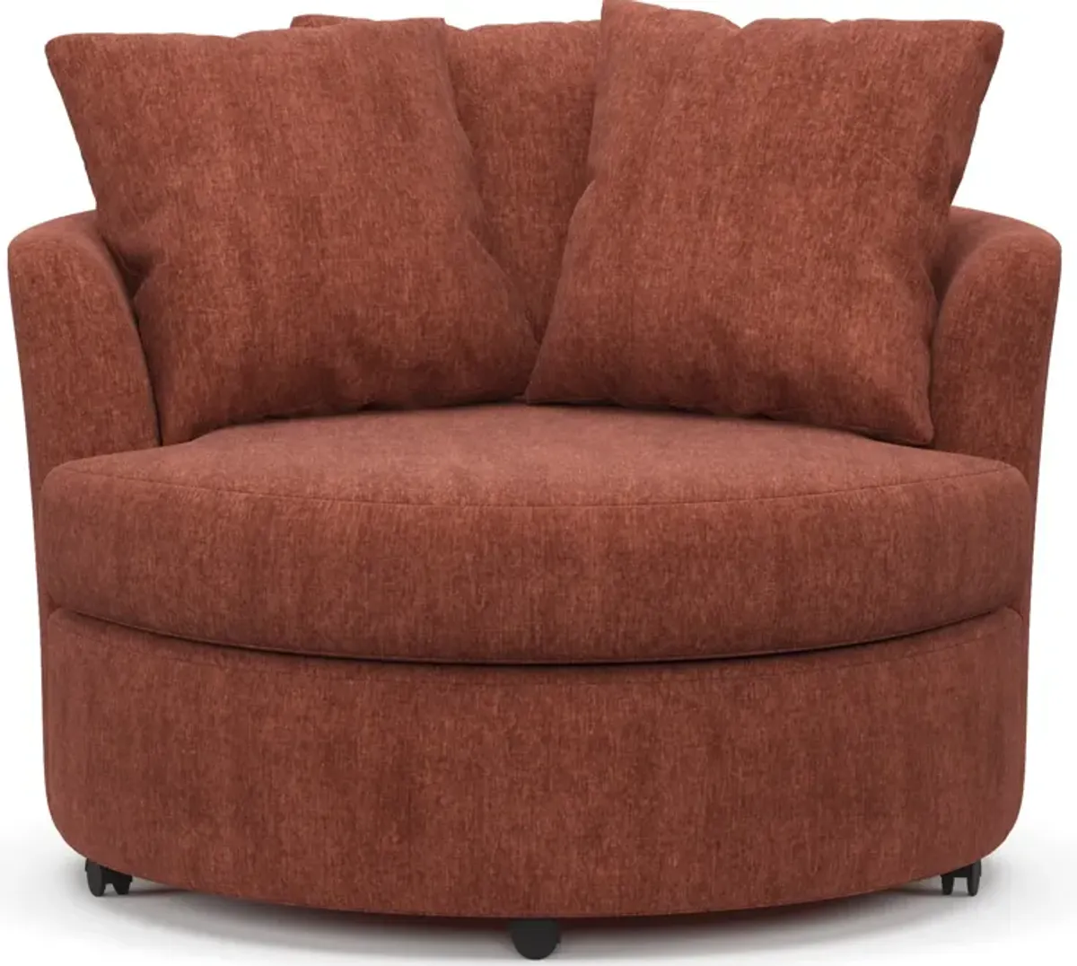 Orren Swivel Accent Chair - Contessa Paprika