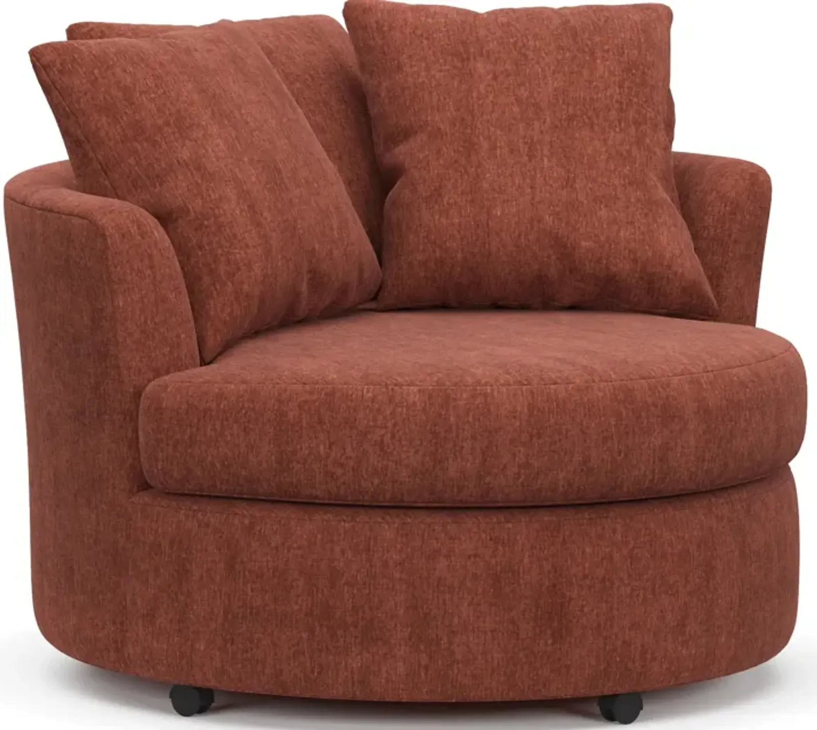 Orren Swivel Accent Chair - Contessa Paprika