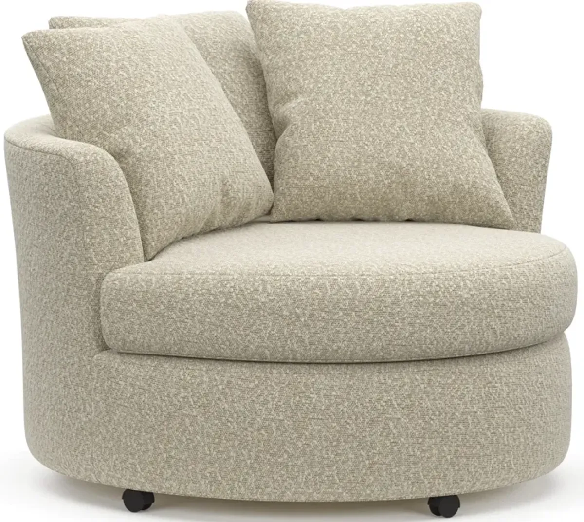 Orren Swivel Accent Chair - Bloke Cotton