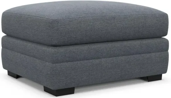 Boston Hybrid Comfort Ottoman - Bridger Navy