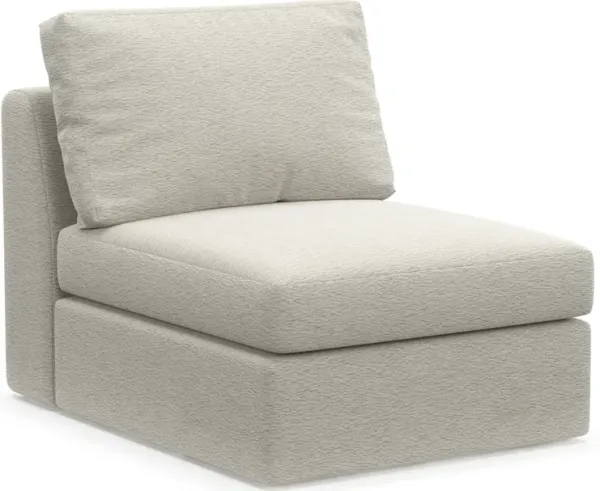 Collin Foam Comfort Armless Chair - Everton Grey