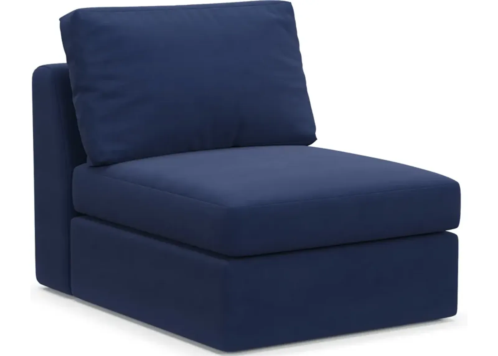 Collin Hybrid Comfort Armless Chair - Abington Indigo