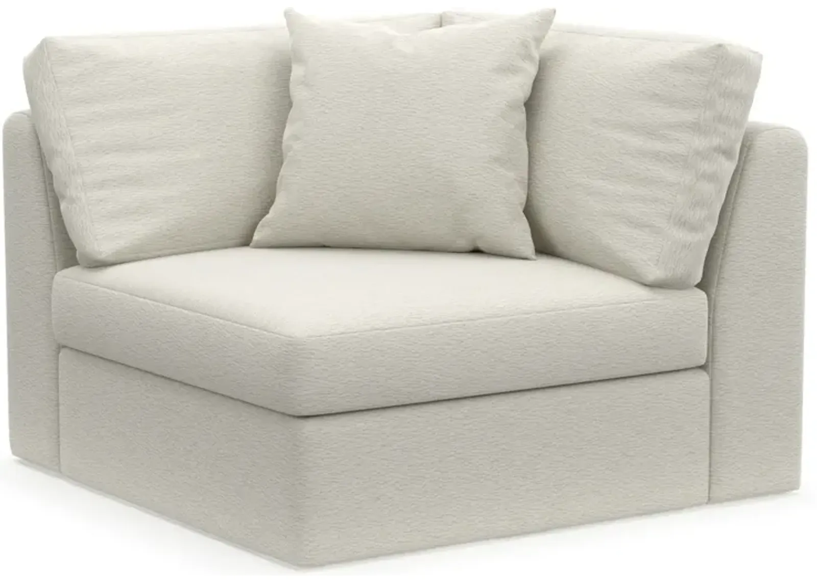 Collin Hybrid Comfort Corner Chair - Living Large White