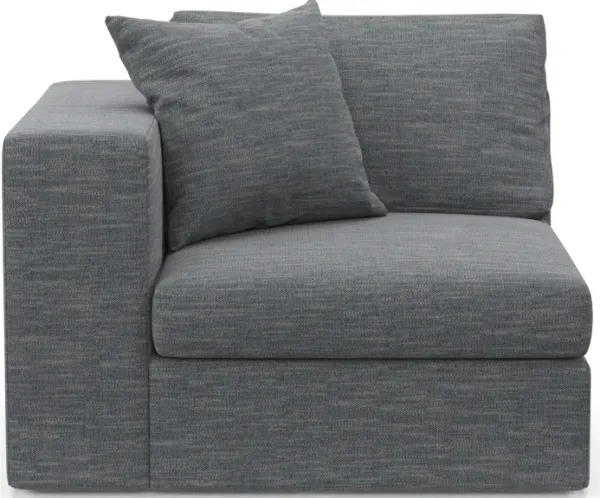 Collin Foam Comfort Left-Facing Chair - Dudley Indigo