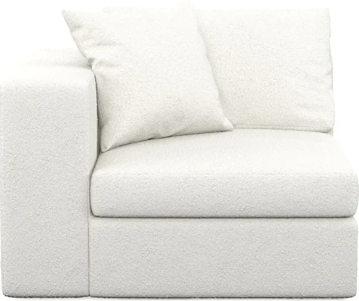 Collin Foam Comfort Left-Facing Chair - Bloke Snow