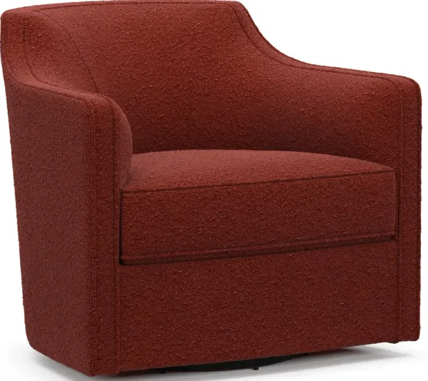 Tegan Accent Swivel Chair - Bloke Brick