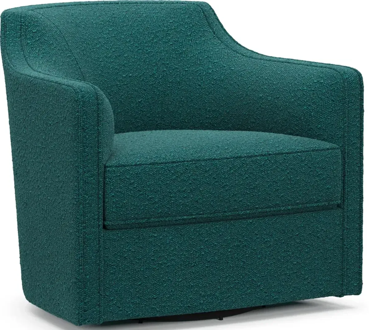 Tegan Accent Swivel Chair - Bloke Peacock