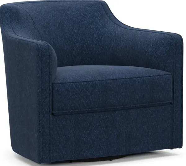 Tegan Accent Swivel Chair - Oslo Navy