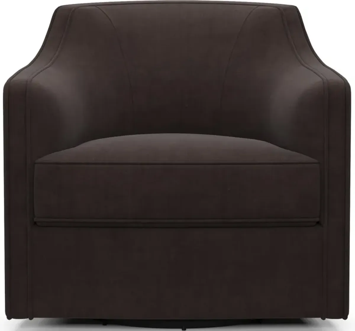 Tegan Accent Swivel Chair - Merrimac Dark Brown