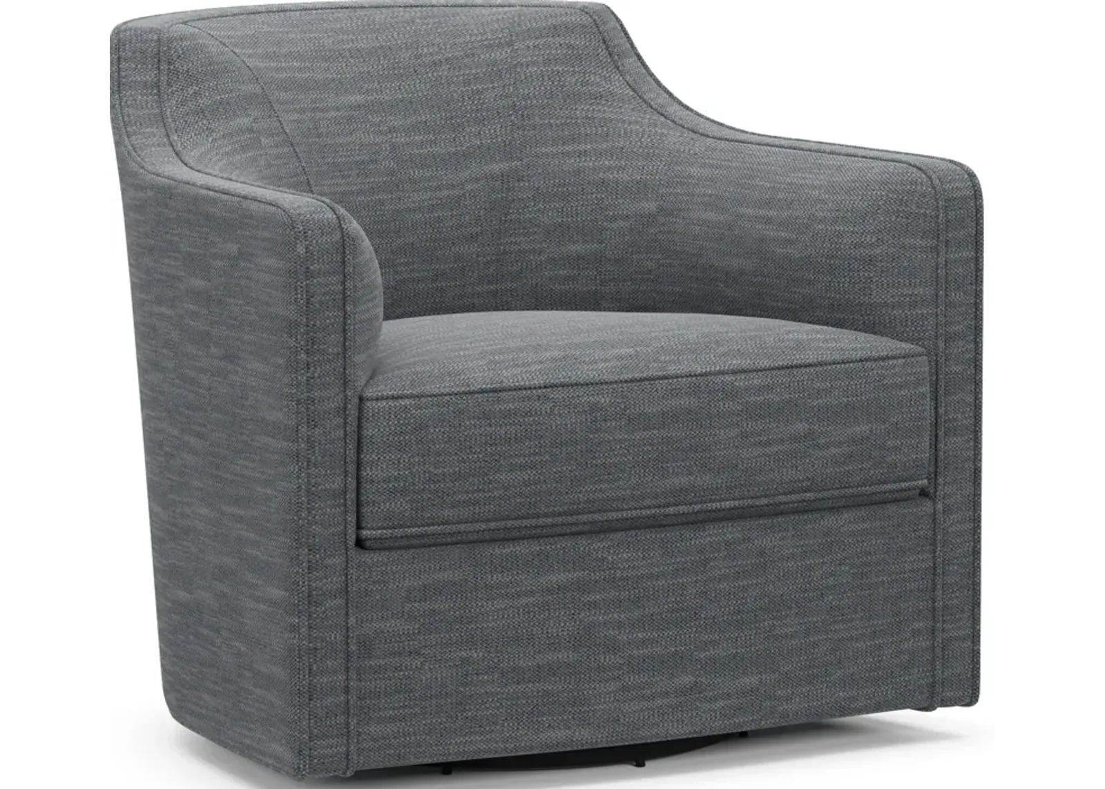 Tegan Accent Swivel Chair - Dudley Indigo