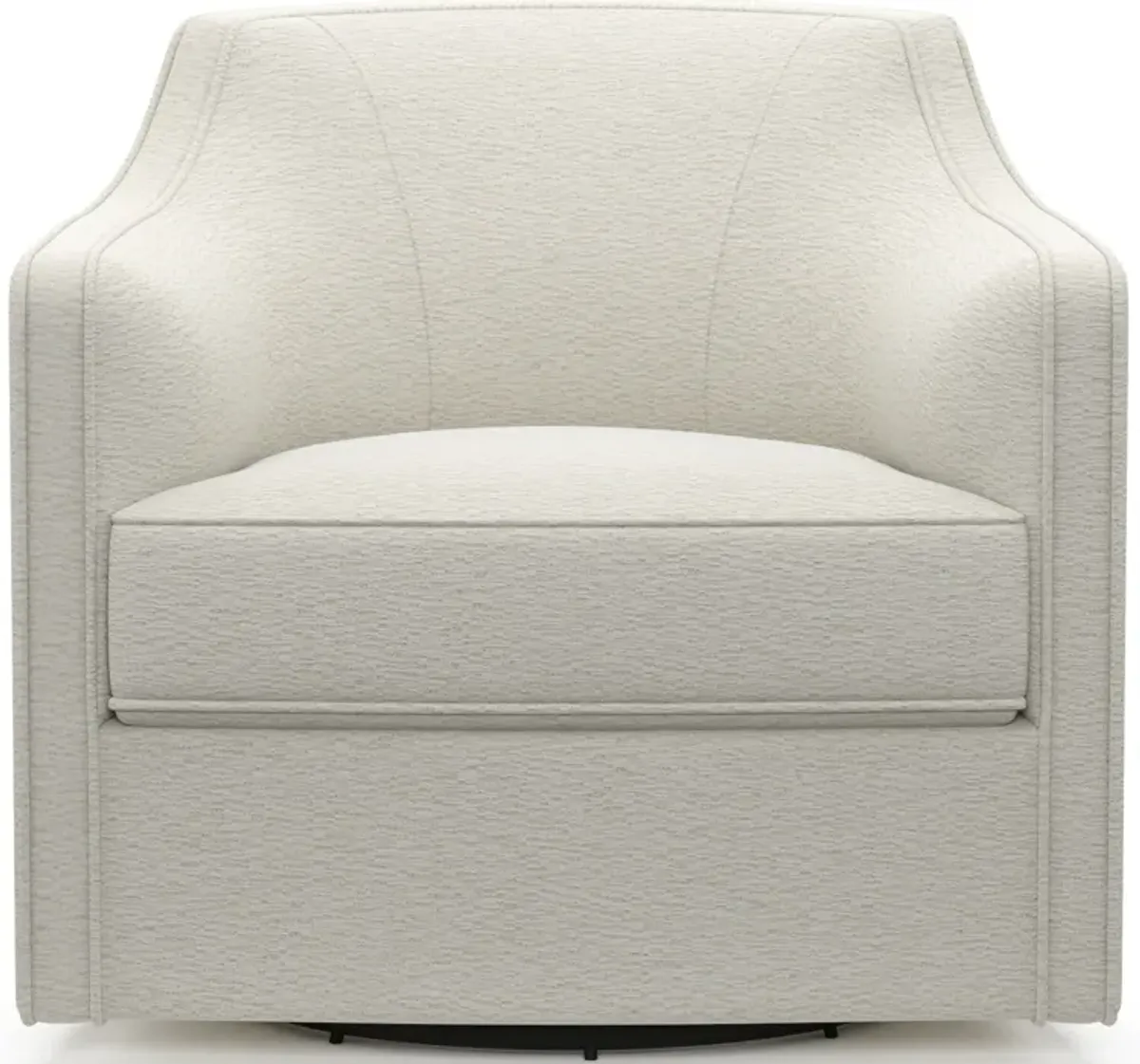 Tegan Accent Swivel Chair - Living Large White