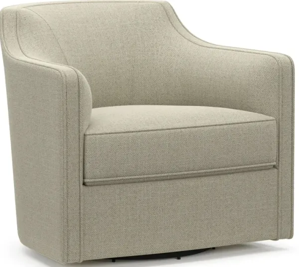 Tegan Accent Swivel Chair - Broderick Charcoal
