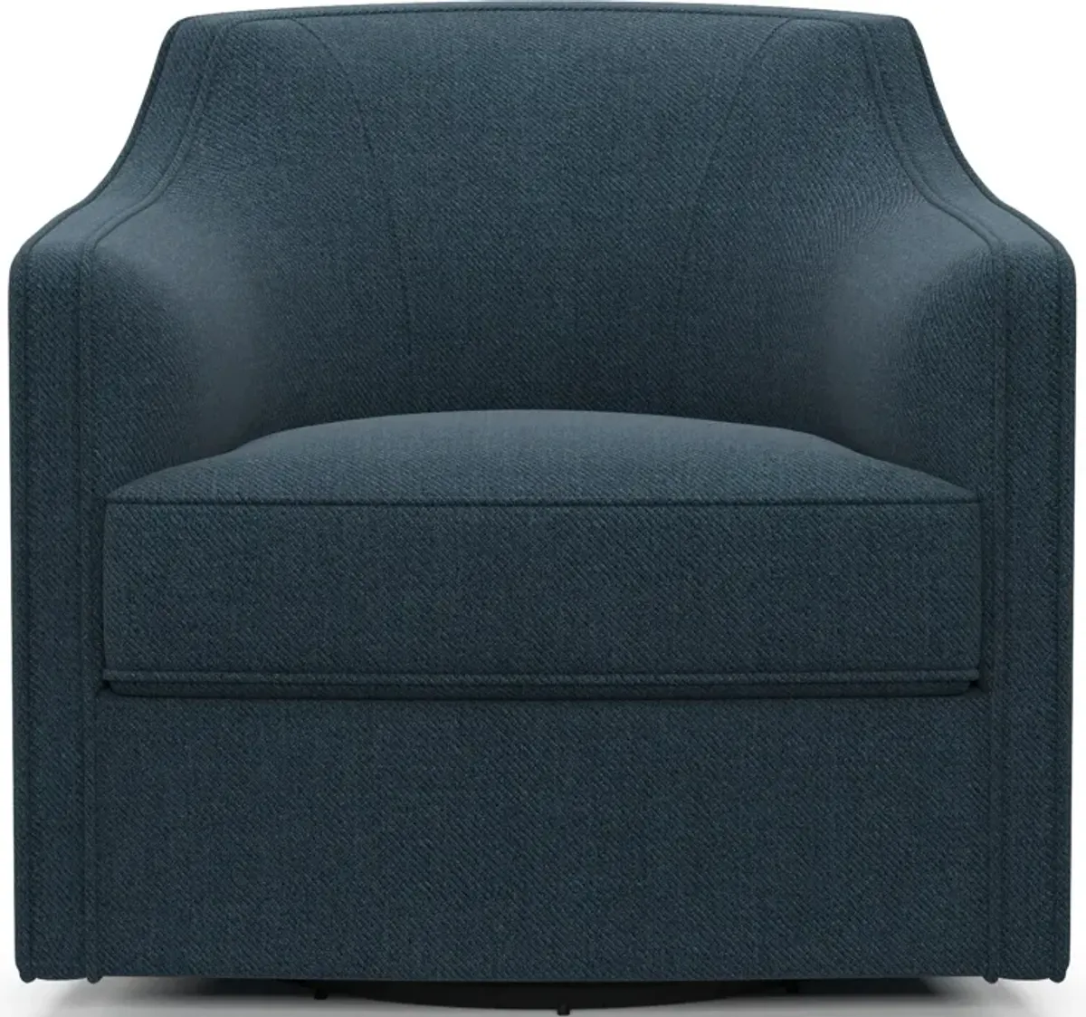 Tegan Accent Swivel Chair - Broderick Indigo