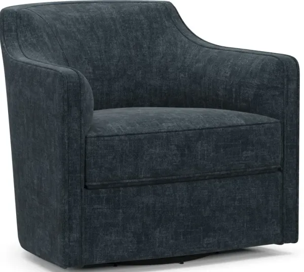 Tegan Accent Swivel Chair - Argo Navy