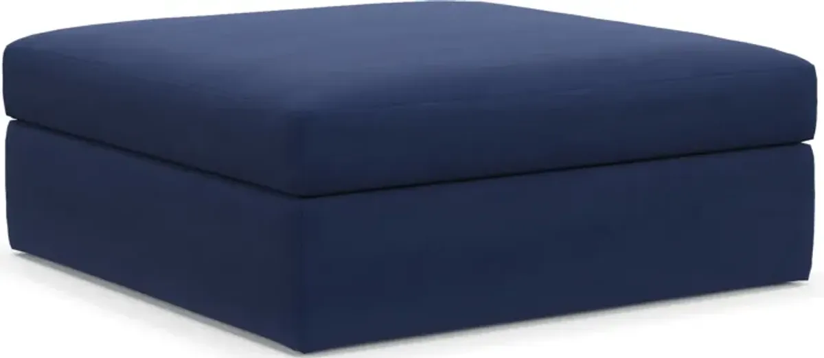 Collin Foam Comfort Ottoman - Abington Indigo