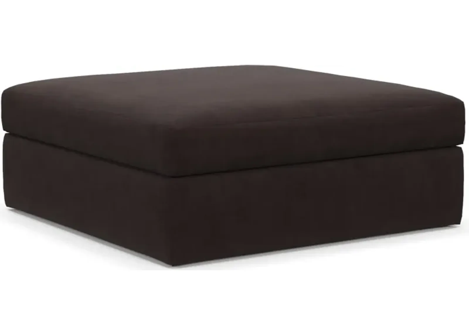 Collin Hybrid Comfort Ottoman - Merrimac Dark Brown