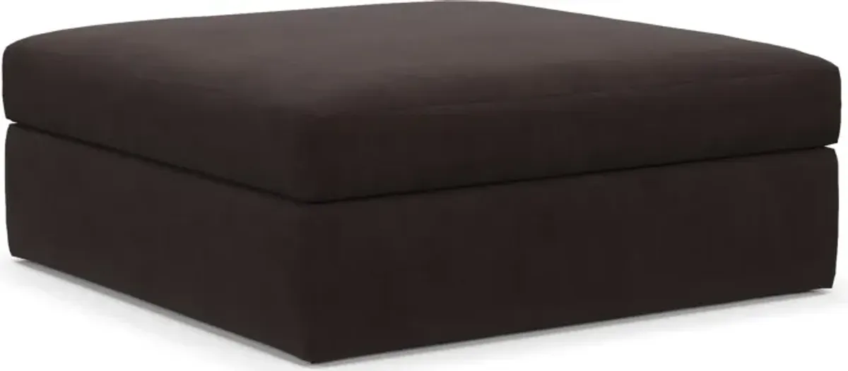 Collin Hybrid Comfort Ottoman - Merrimac Dark Brown