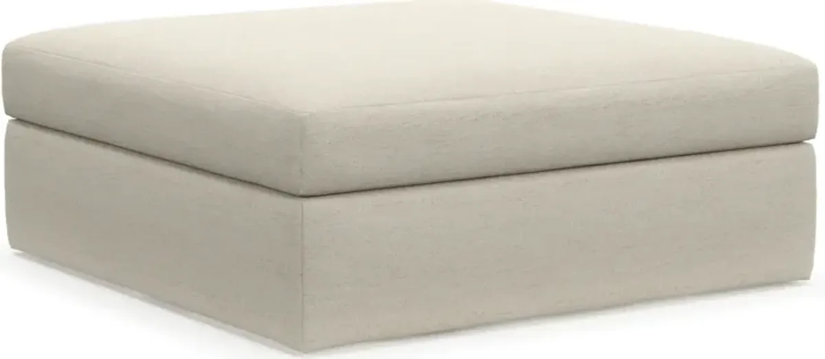 Collin Hybrid Comfort Ottoman - Curious Pearl