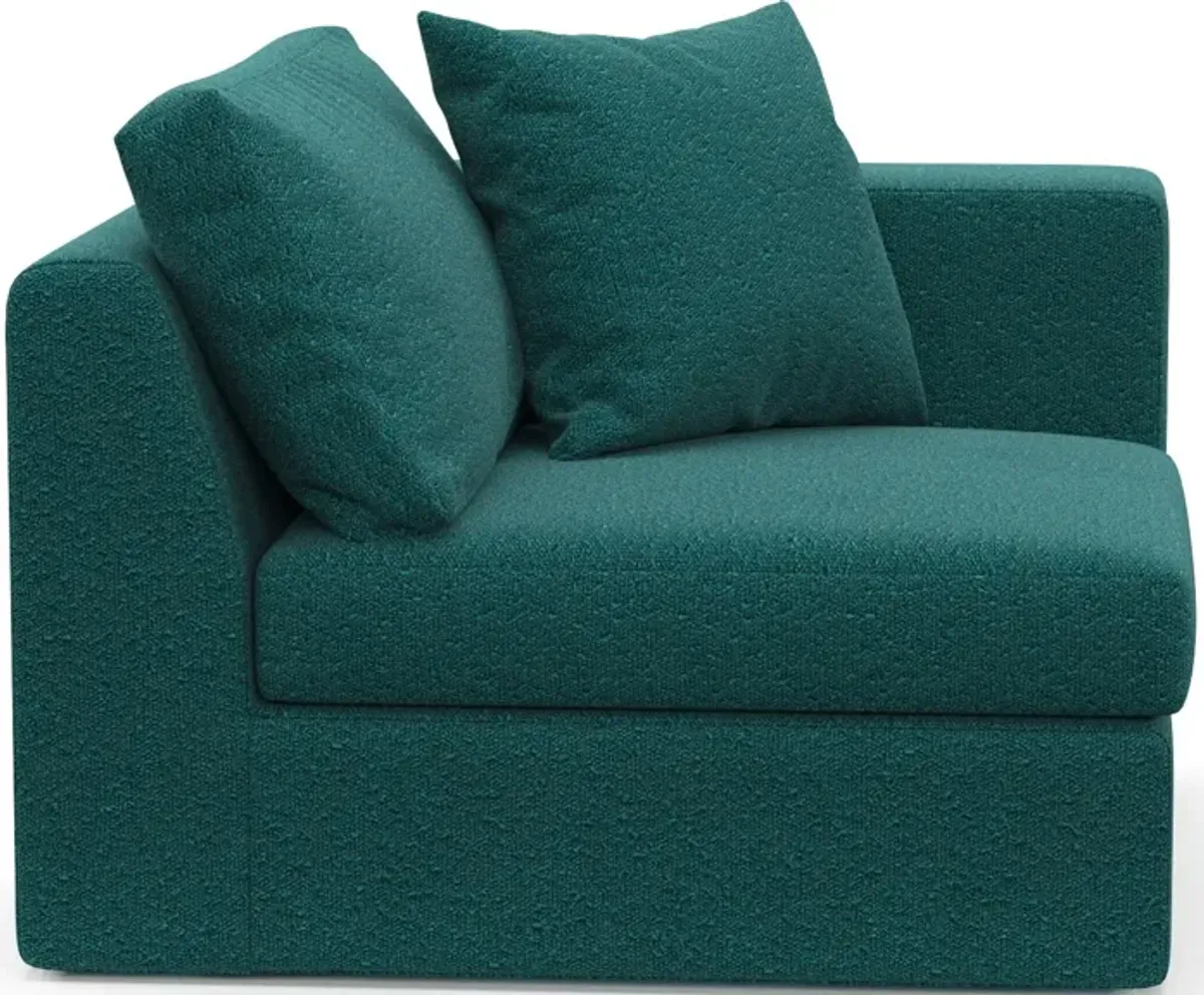 Collin Foam Comfort Right-Facing Chair - Bloke Peacock