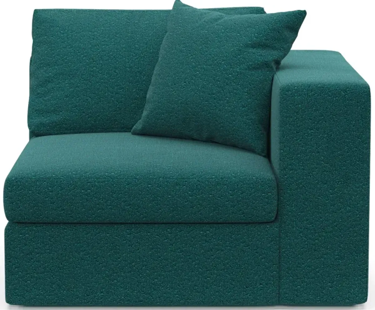 Collin Foam Comfort Right-Facing Chair - Bloke Peacock