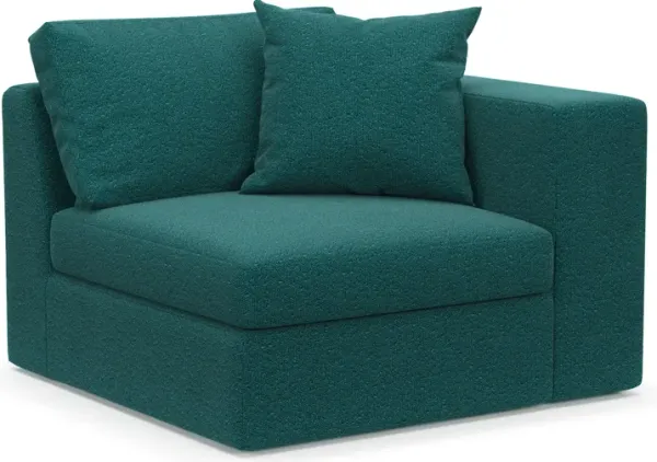 Collin Foam Comfort Right-Facing Chair - Bloke Peacock