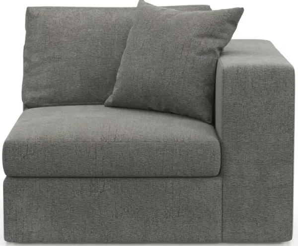 Collin Foam Comfort Right-Facing Chair - Living Large Charcoal