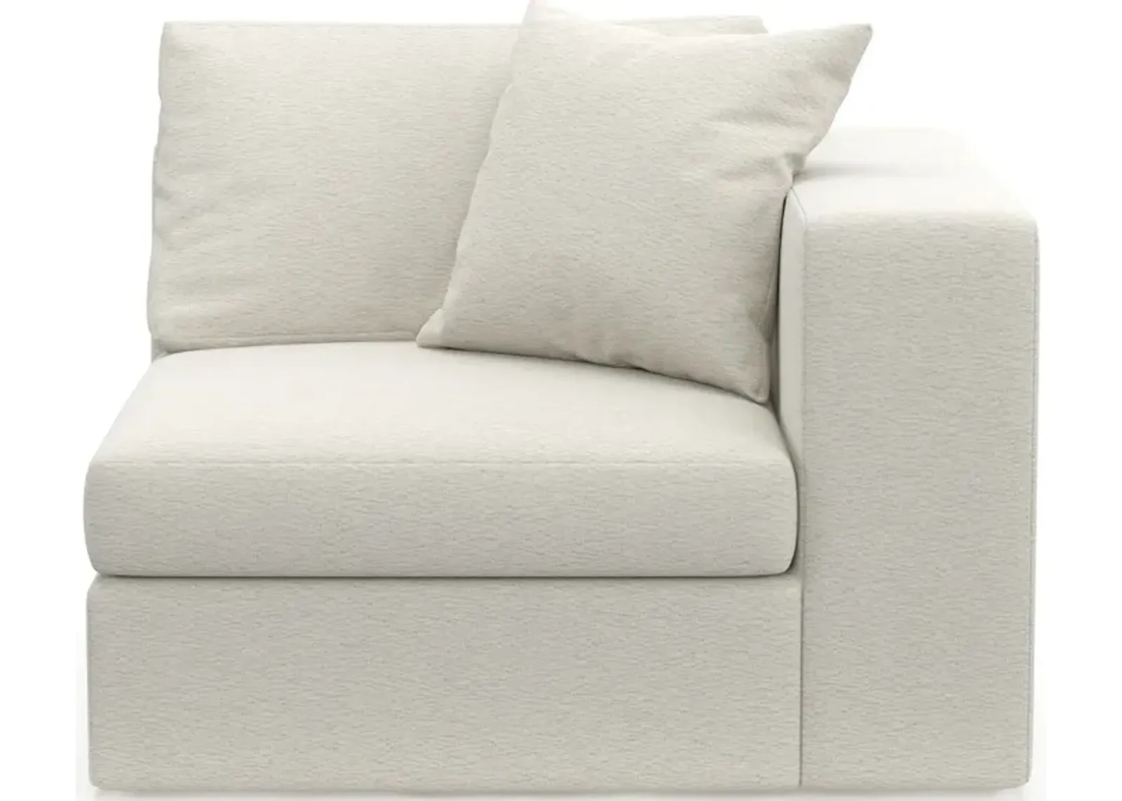 Collin Foam Comfort Right-Facing Chair - Living Large White