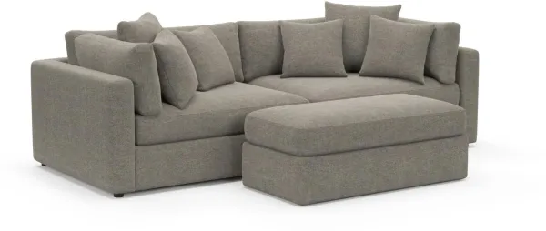 Sasha Foam Comfort Sectional - Bridger Metal