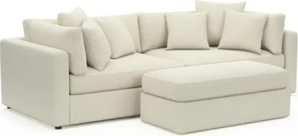 Sasha Foam Comfort Sectional - Fincher Ivory
