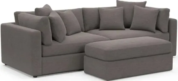 Sasha Foam Comfort Sectional - Presidio Steel