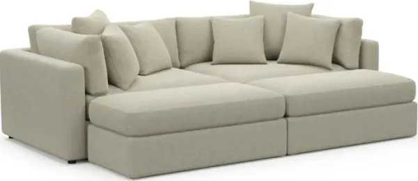 Sasha Foam Comfort Sectional - Broderick Charcoal